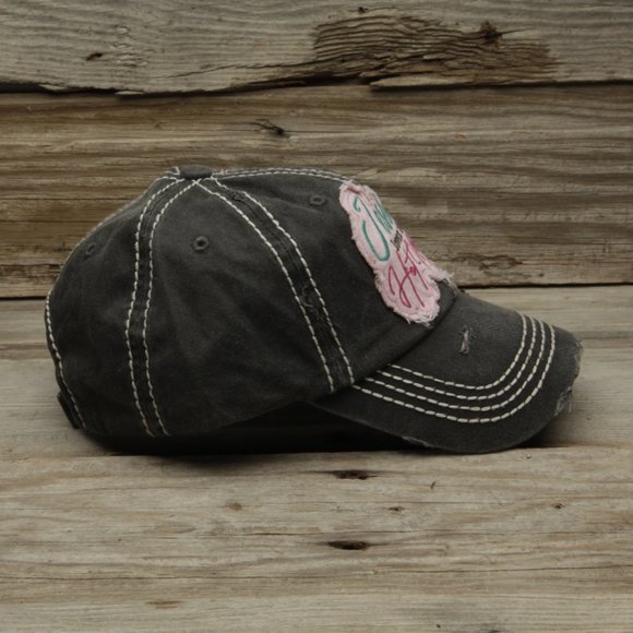 Jesus Loves This Hot Mess Gray Baseball Cap - Picture 2 of 3